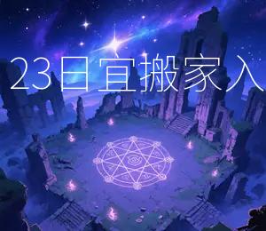 2025年10月23日宜搬家入宅，吉星高照
