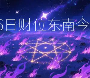2025年10月26日财位东南，今日宜投资理财