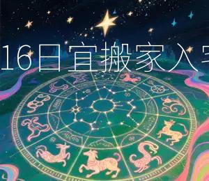 2025年8月16日宜搬家入宅，吉星高照