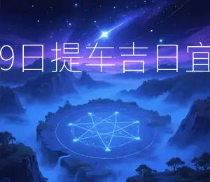 2025年8月19日提车吉日：宜车马，宜出行
