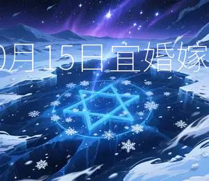 2026年10月15日宜婚嫁，吉星高照