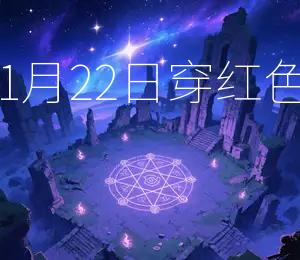 2026年1月22日，穿红色最旺运