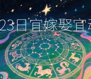 2026年3月23日宜嫁娶，宜动土，宜出行