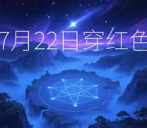 2026年7月22日，穿红色最旺运
