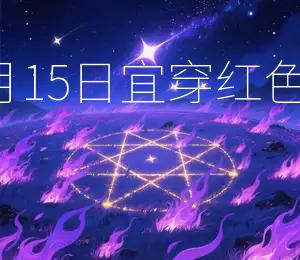 2026年8月15日宜穿红色，招财旺运