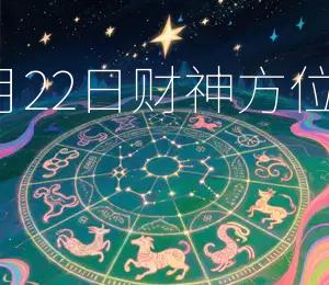 2026年8月22日财神方位朝东吉祥