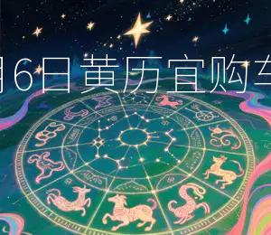 2026年8月6日黄历宜购车提车吉日